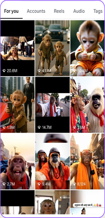 AI Based Monkey Vlog Page